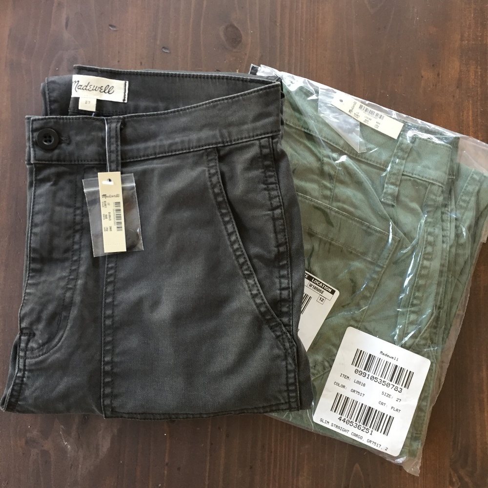 Madewell Stovepipe Fatigue Pants Size 27
